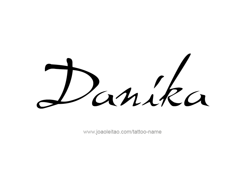 Tattoo Design Name Danika   