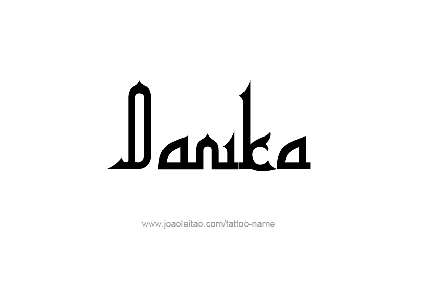 Tattoo Design Name Danika   