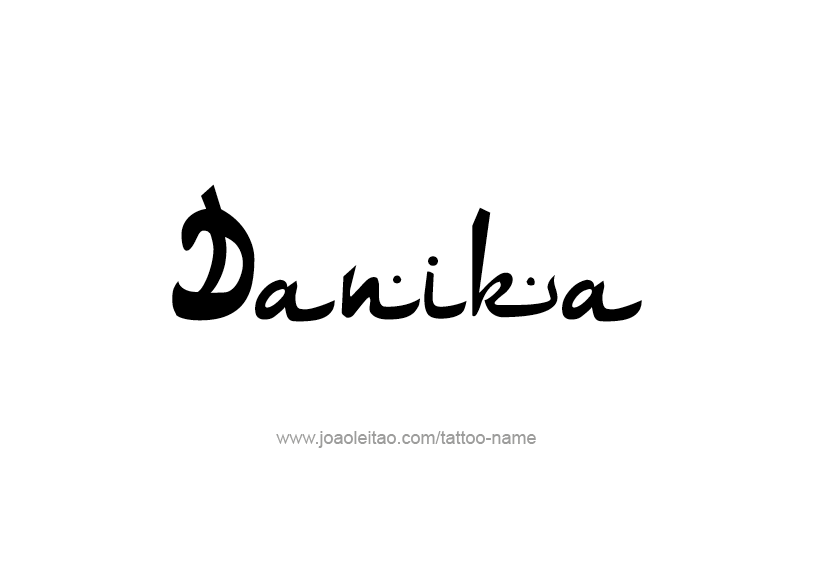 Tattoo Design Name Danika   