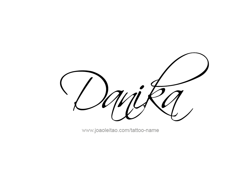 Tattoo Design Name Danika   