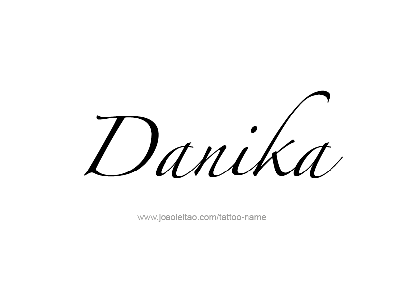 Tattoo Design Name Danika   