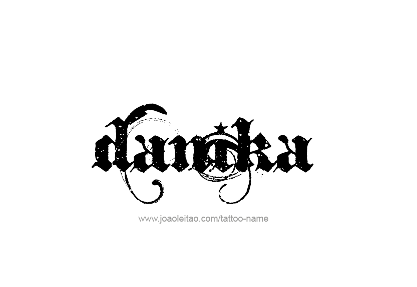 Tattoo Design Name Danika   