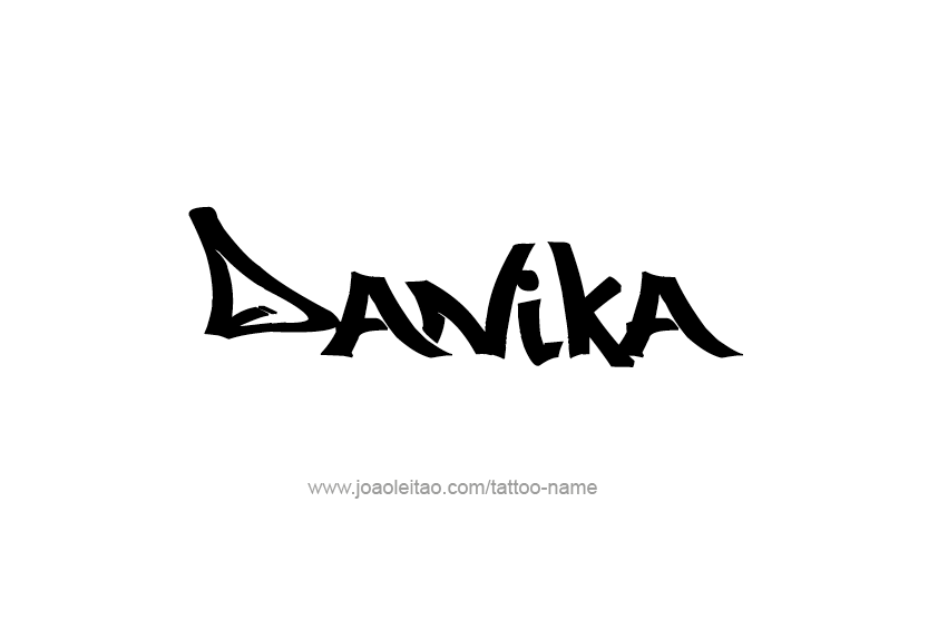 Tattoo Design Name Danika   