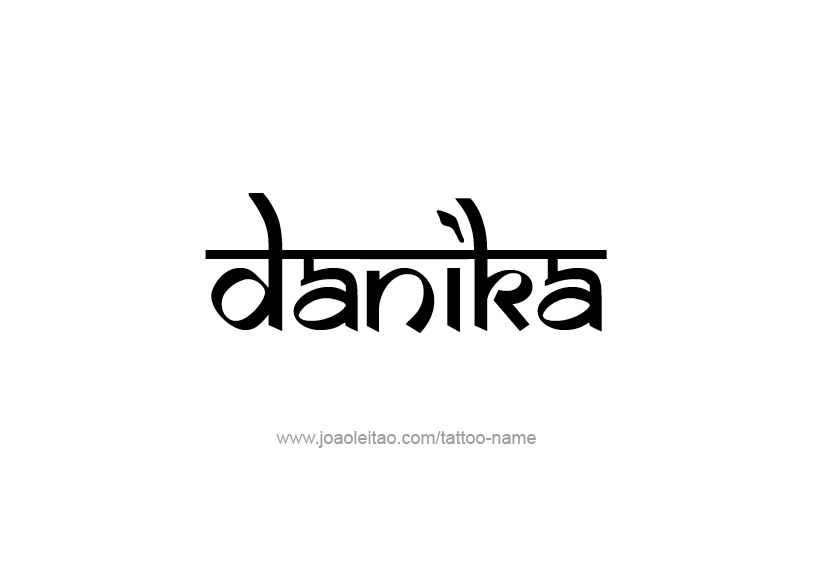 Tattoo Design Name Danika   