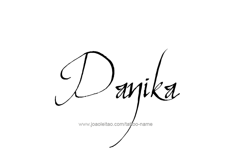 Tattoo Design Name Danika   