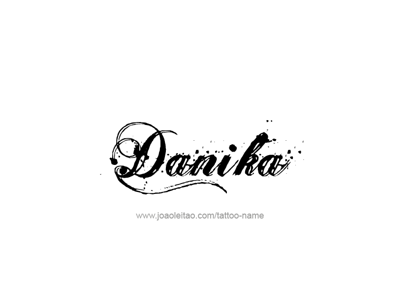 Tattoo Design Name Danika   