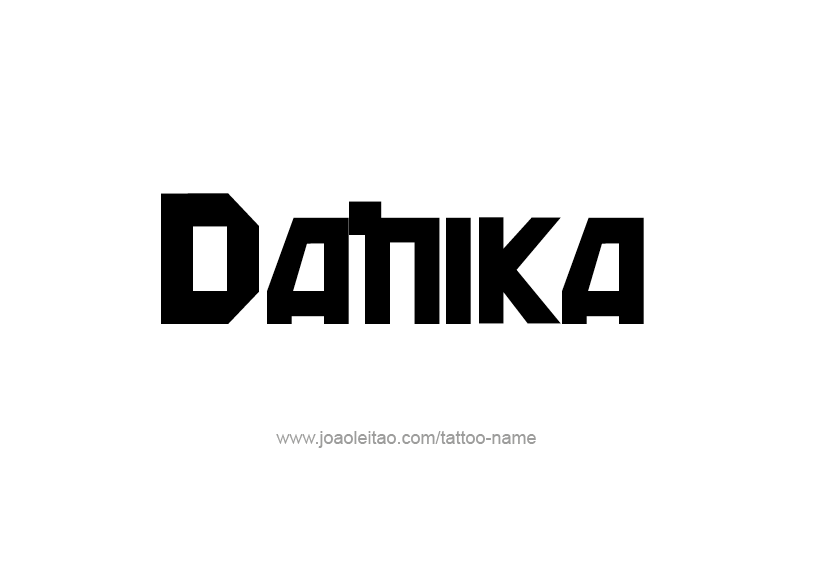 Tattoo Design Name Danika   