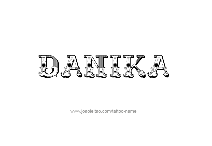 Tattoo Design Name Danika   