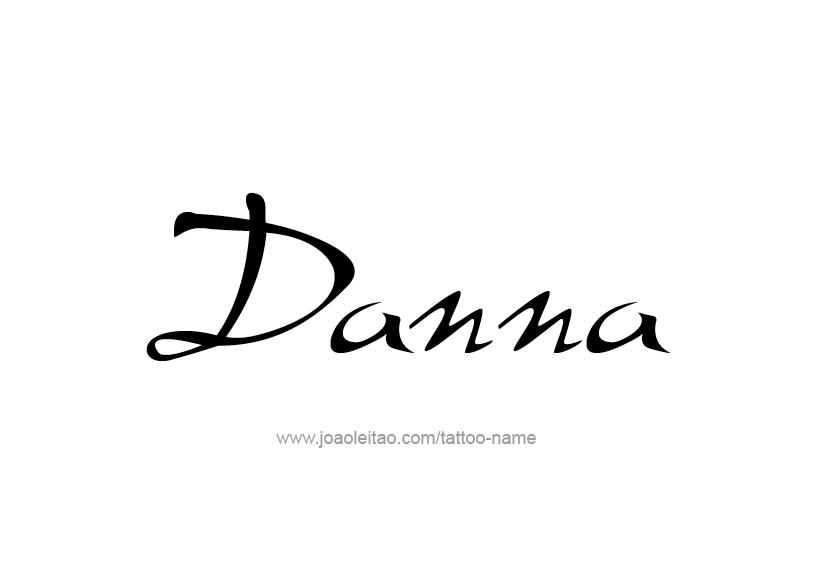 Tattoo Design Name Danna   