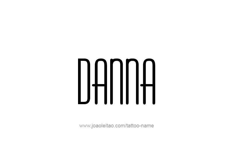 Tattoo Design Name Danna   