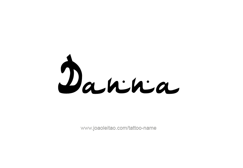 Tattoo Design Name Danna   