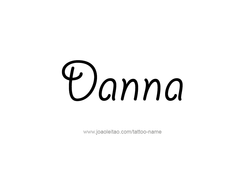 Tattoo Design Name Danna   