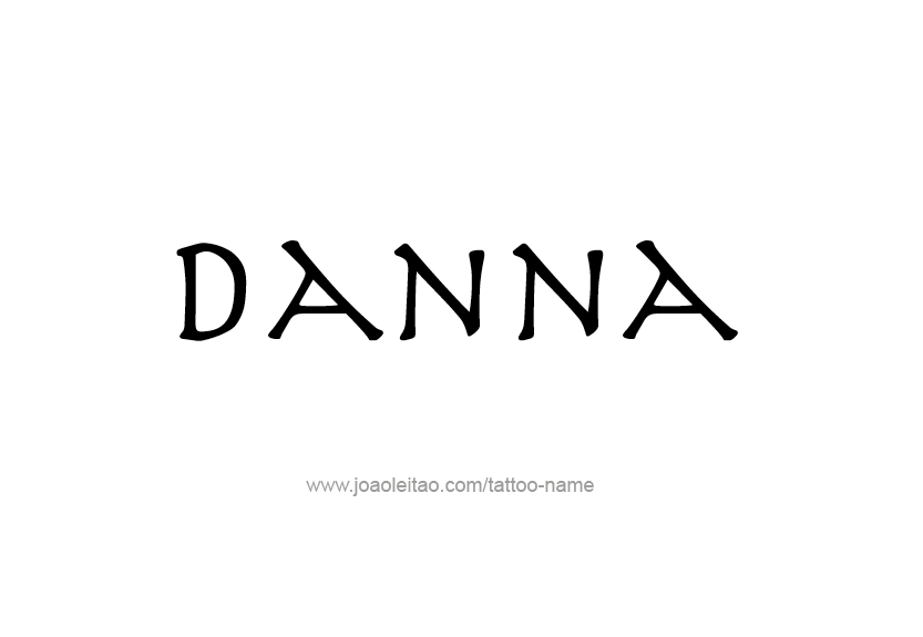 Tattoo Design Name Danna   