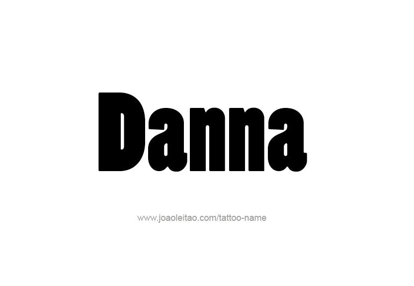 Tattoo Design Name Danna   