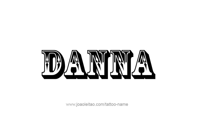 Tattoo Design Name Danna   