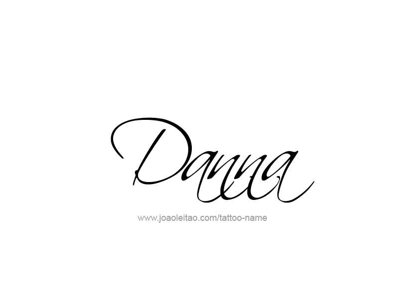 Tattoo Design Name Danna   