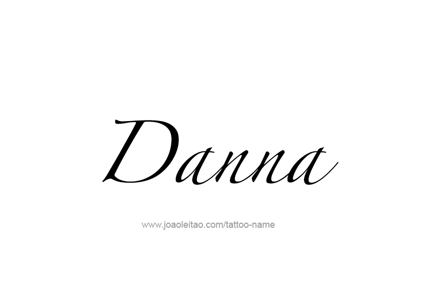 Tattoo Design Name Danna   