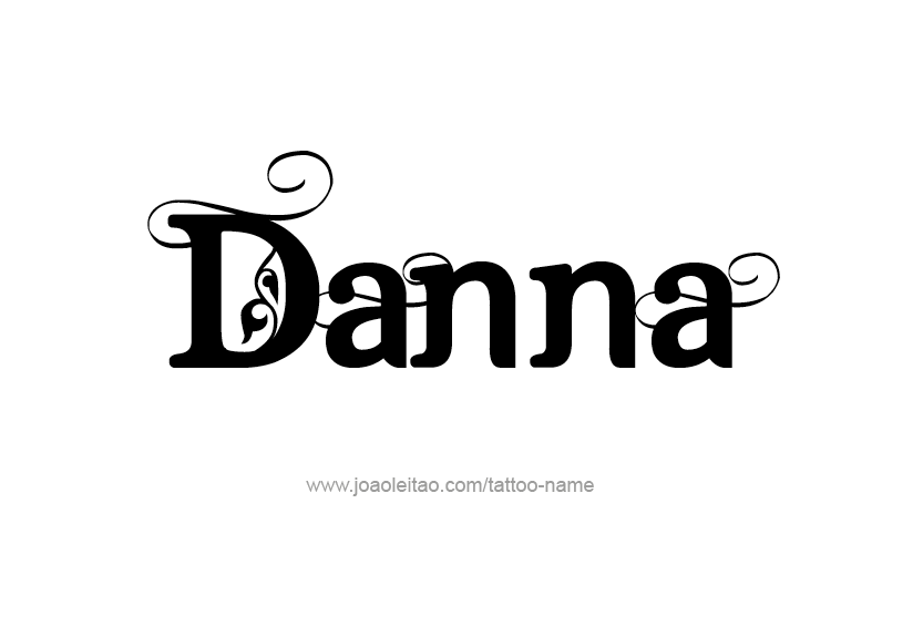 Tattoo Design Name Danna   