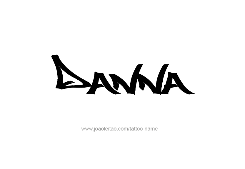 Tattoo Design Name Danna   