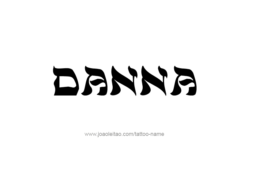 Tattoo Design Name Danna   