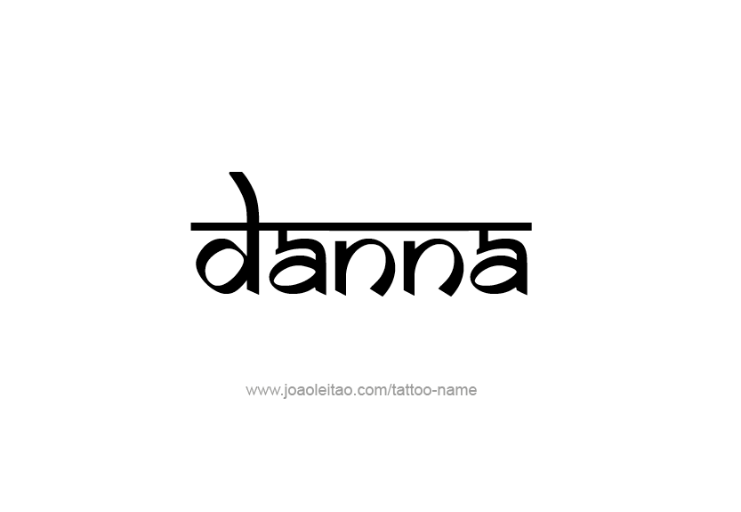 Tattoo Design Name Danna   