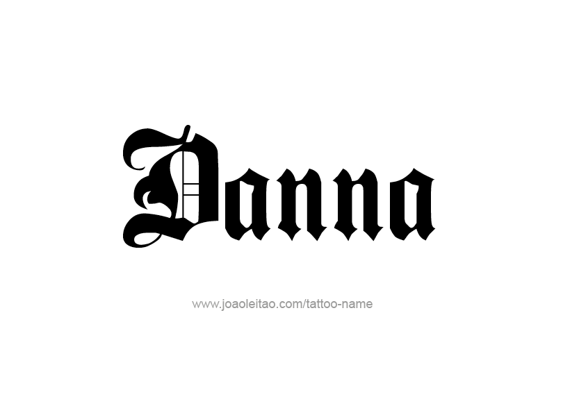 Tattoo Design Name Danna   