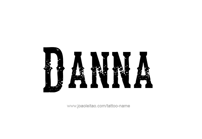 Tattoo Design Name Danna   