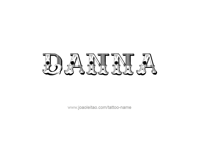 Tattoo Design Name Danna   