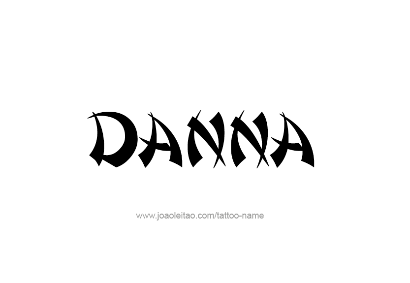 Tattoo Design Name Danna   