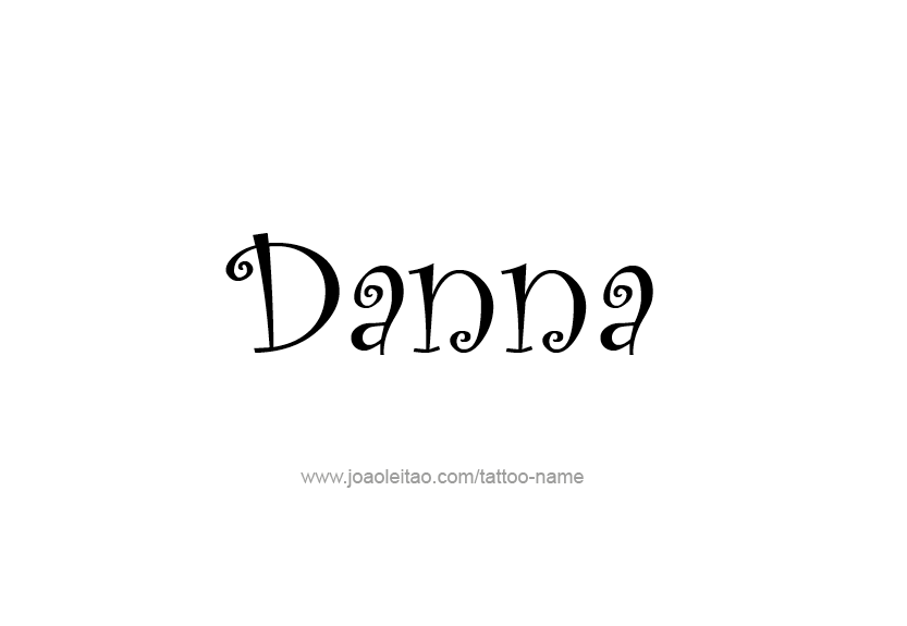 Tattoo Design Name Danna   