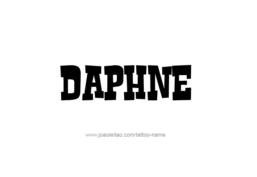 Tattoo Design Name Daphne   