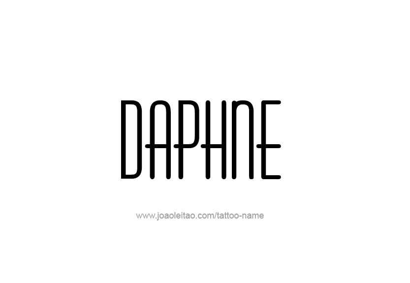 Tattoo Design Name Daphne   