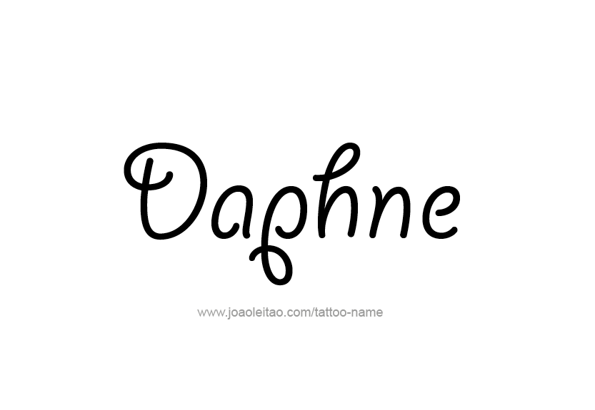 Tattoo Design Name Daphne   