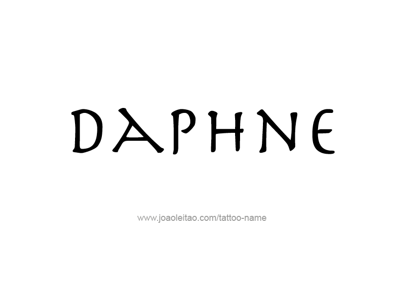 Tattoo Design Name Daphne   