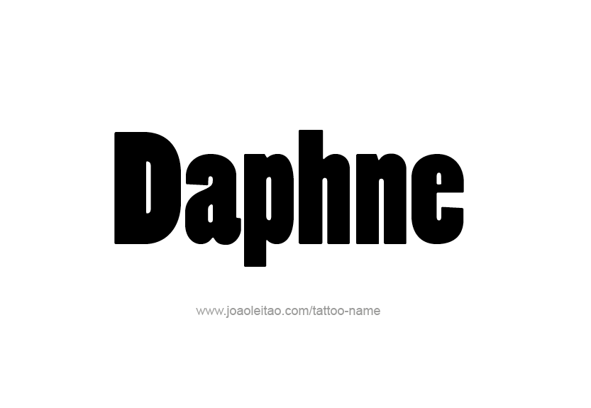 Tattoo Design Name Daphne   