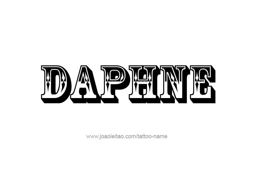 Tattoo Design Name Daphne   