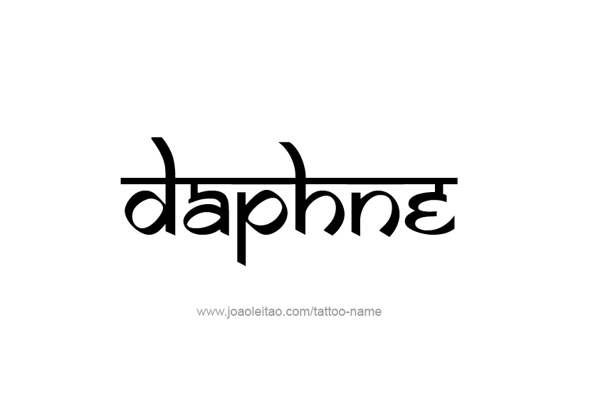 Tattoo Design Name Daphne   