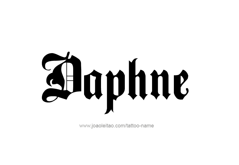 Tattoo Design Name Daphne   