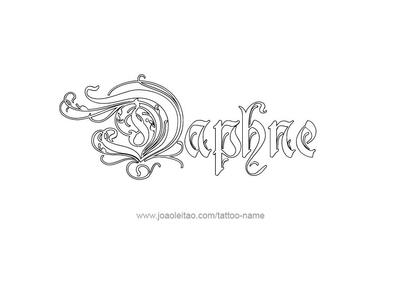 Tattoo Design Name Daphne   