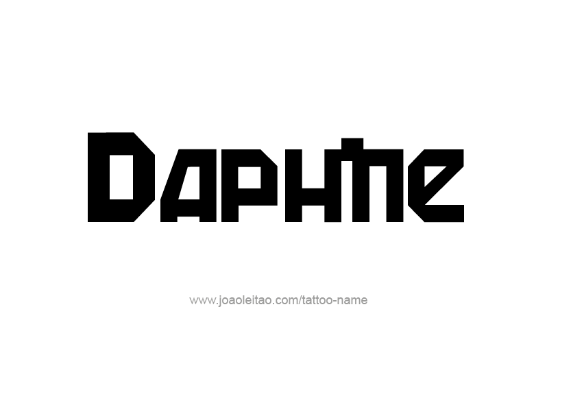 Tattoo Design Name Daphne   