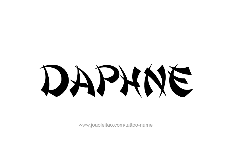 Tattoo Design Name Daphne   