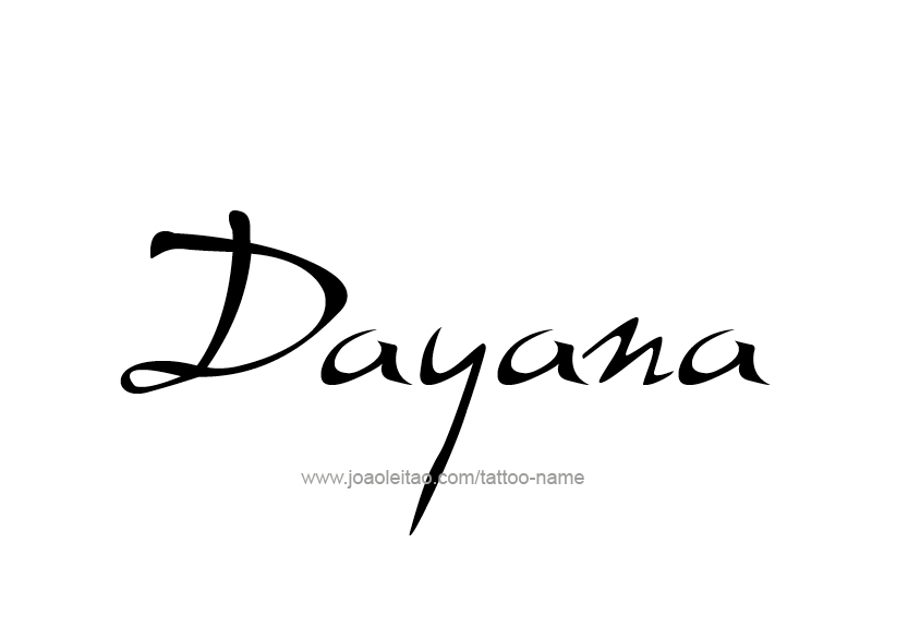 Tattoo Design Name Dayana   