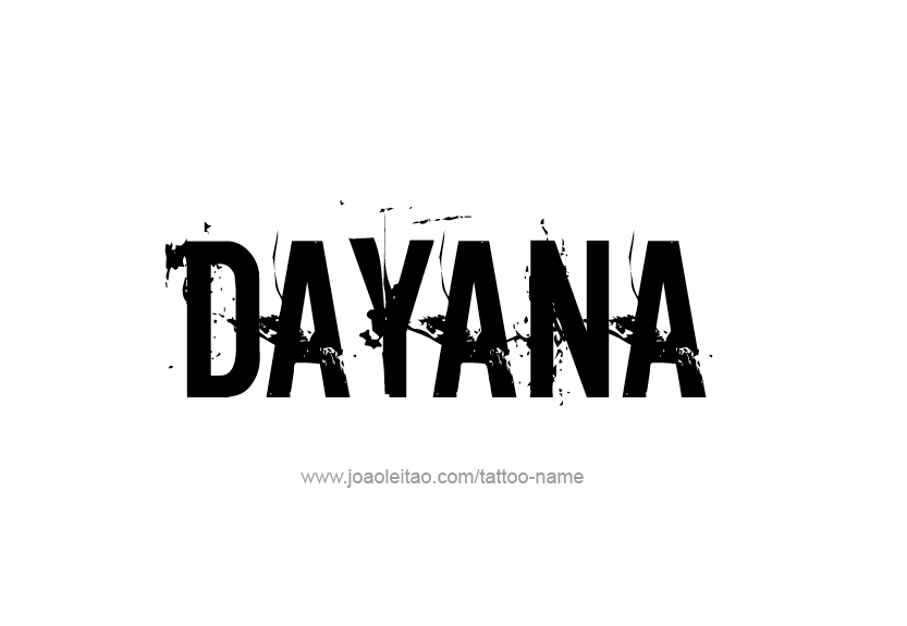 Tattoo Design Name Dayana   