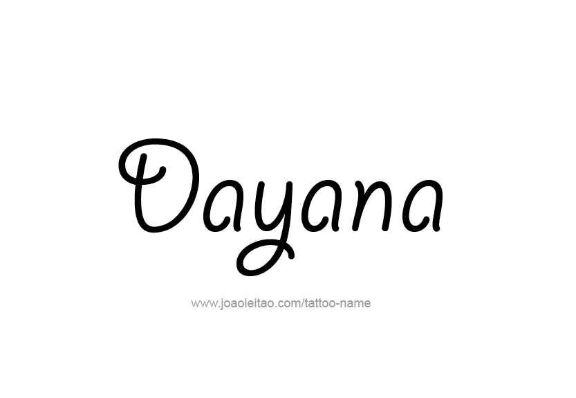 Tattoo Design Name Dayana   