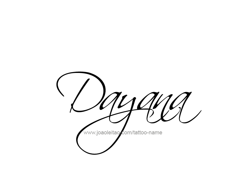 Tattoo Design Name Dayana   
