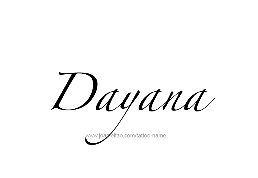 Tattoo Design Name Dayana   