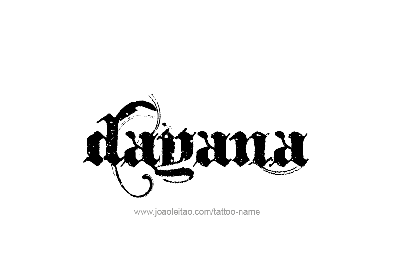 Tattoo Design Name Dayana   