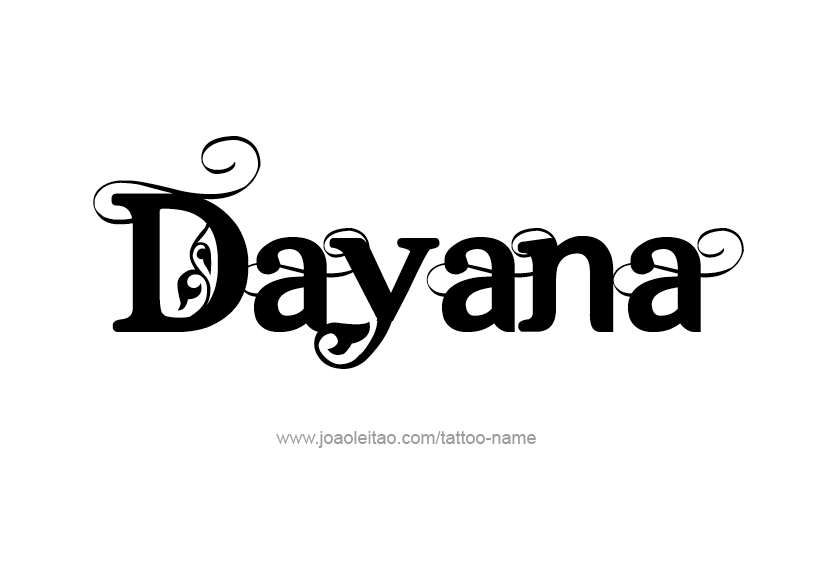 Tattoo Design Name Dayana   