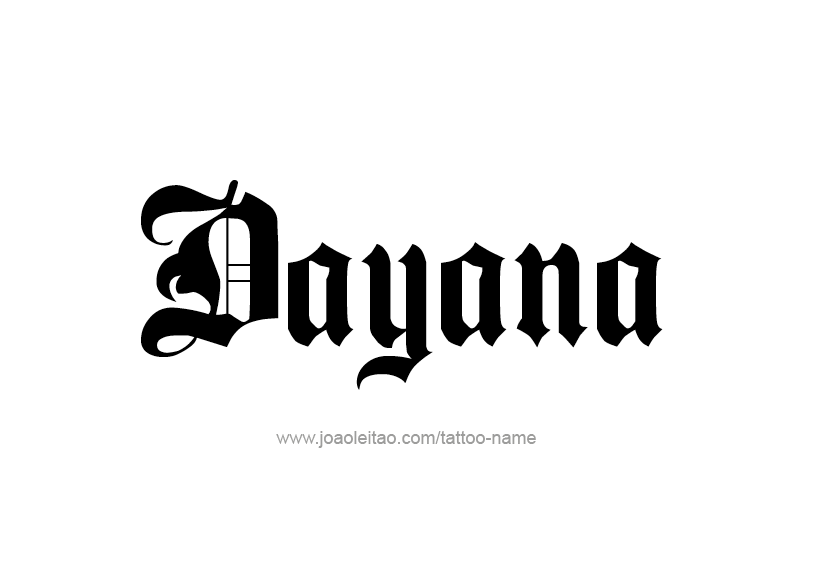 Tattoo Design Name Dayana   