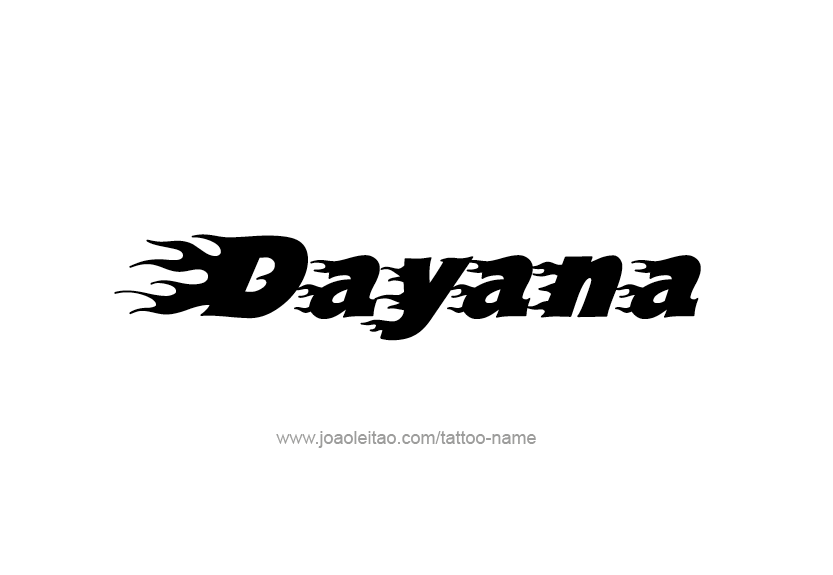 Tattoo Design Name Dayana   